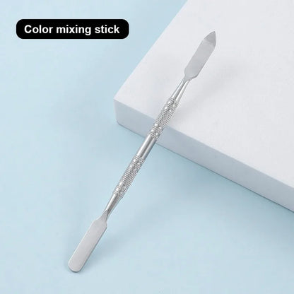 Makeup Mixing Palette Kits Professional Eye Shadow Mixer Tool with Spatula Specialized Stainless Steel Makeup Tools Accessories