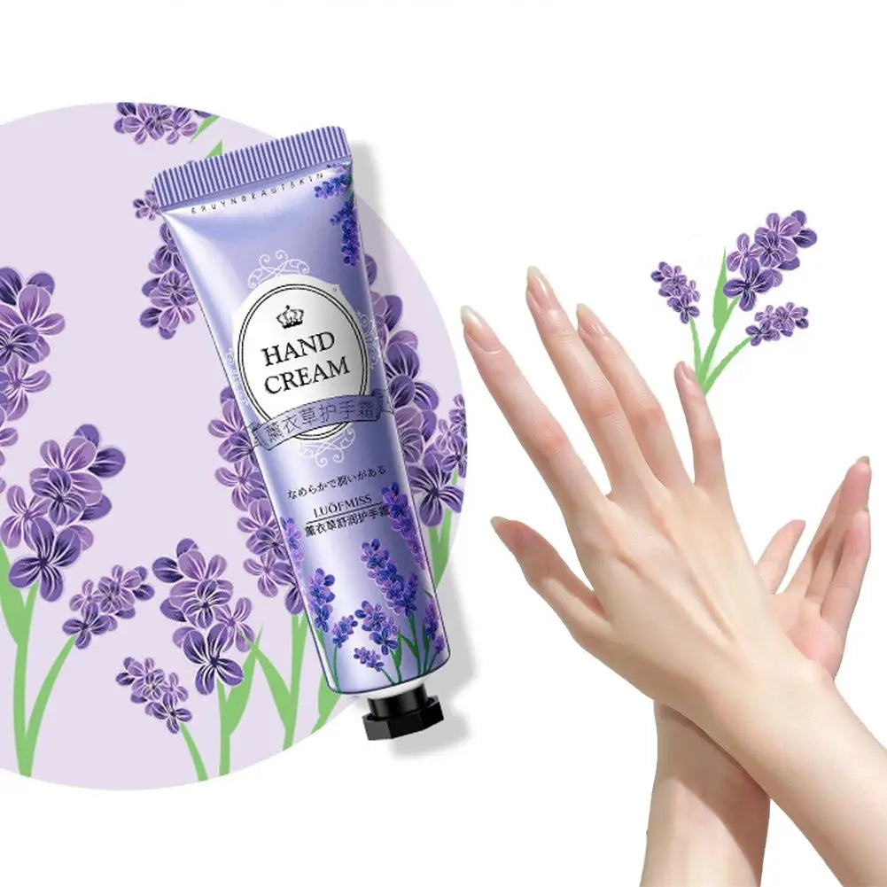 Plant Fruit Hand Cream 30g Natural Fragrance Moisturizing Hand Lotion for Dry Cracked Hands, Deep Repair Smooth Hand Care Cream