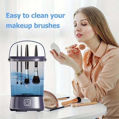 3 in 1 Automatic USB Makeup Brush Cleaner Electric Portable Rechargeable Professional Makeup Cleaner for Makeup Brushes