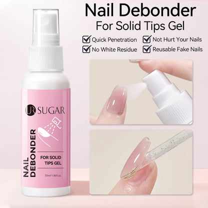 UR SUGAR 55ml Remover For Solid Tips Gel False Nail Tips Removing Gel Rhinestone Fake On Nails Dissolve Liquid Manicure Tools