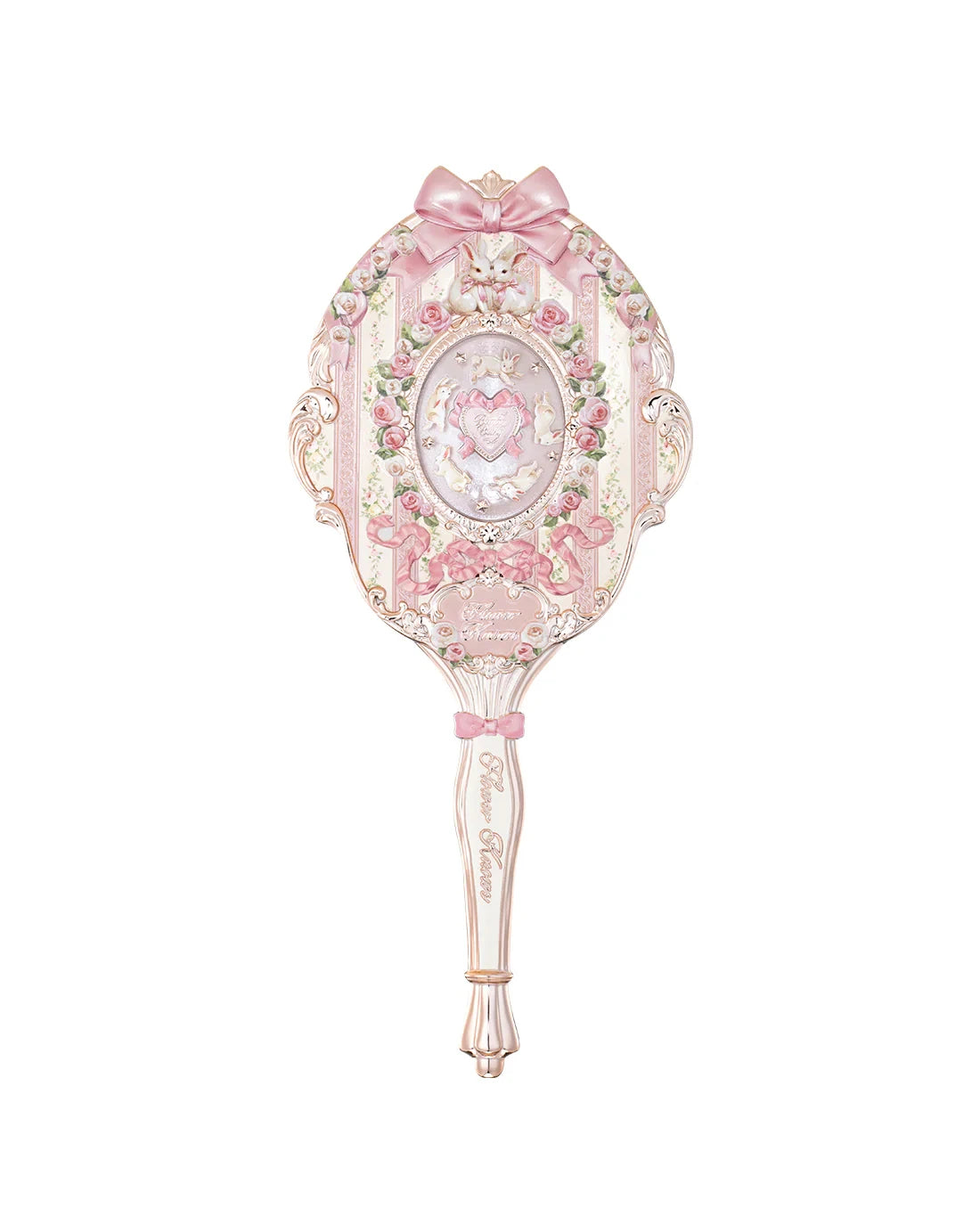 Flower Know Bunny Garde Series Compact Handheld Mirror Portable Cosmetic Makeup Mirror