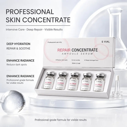 Korean Repair Concentrate Face Serum Firming Lifting Reduce Wrinkles & Dark Spots Hydrating for Mature Dry Skin