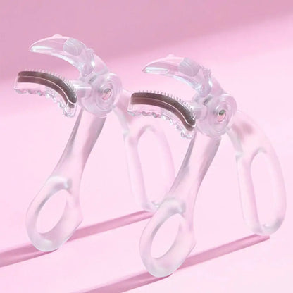Portable Women Eyelash Curler Frameless Wide Angle Comb Lash Tool No Pinch Long Lasting Curl Hold