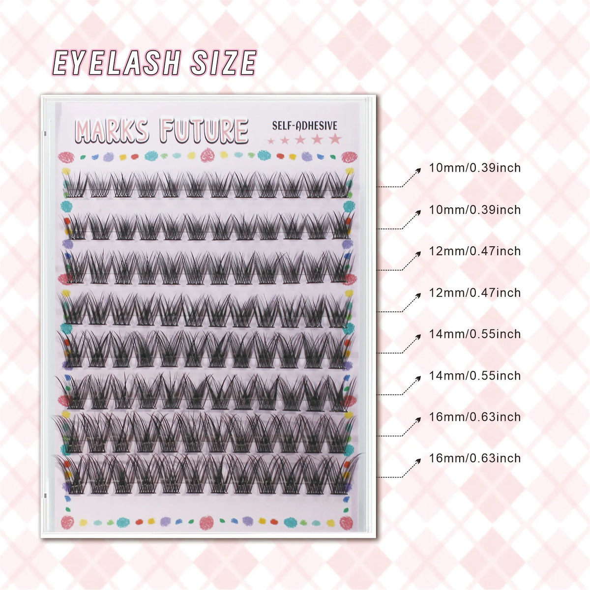 Marks Future Self-Adhesive Eyelashes Are Thick and Curled for Big Eyes, Suitable for Makeup, Balls, Parties, and Are Beginner-Friendly, Enhancing Your Look.