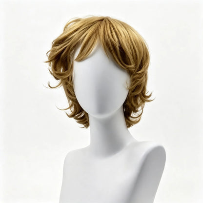 Short Bob Wig 10 Inch 1B Natural Black Heat Resistant Synthetic Wig For Women With Bangs