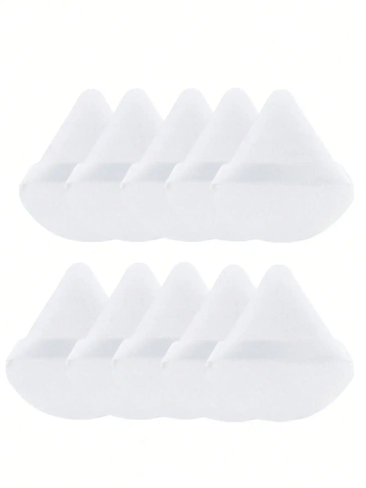 10 Pcs Triangle Velvet Powder Puff Pizza Flours Mini Face Makeup Sponge Cosmetics Washable Lightweight Makeup Tool