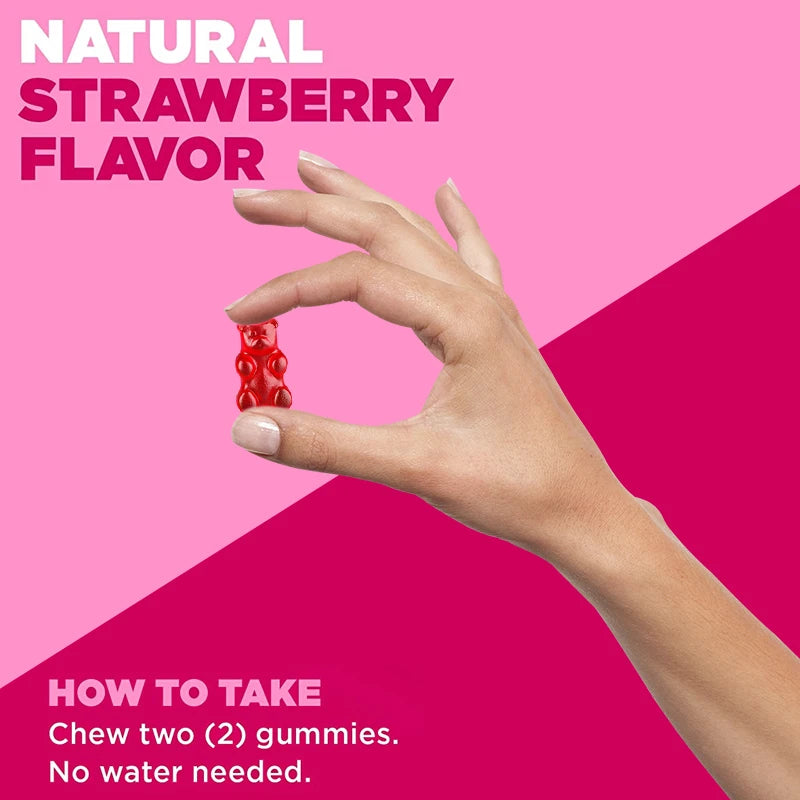 Biotin & Vitamin Gummies Maximum Potency for Healthy Hair, Skin & Nails, Hair Vitamins for Men & Women | Gluten Free