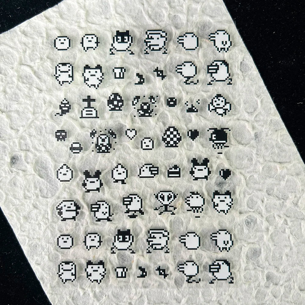 Cute Y2k Stytle Pvc Ancient Small Animals Adhesive Stickers Nail Art Waterproof Diy Charms Loptop Phone Case Scrapbook Sticker