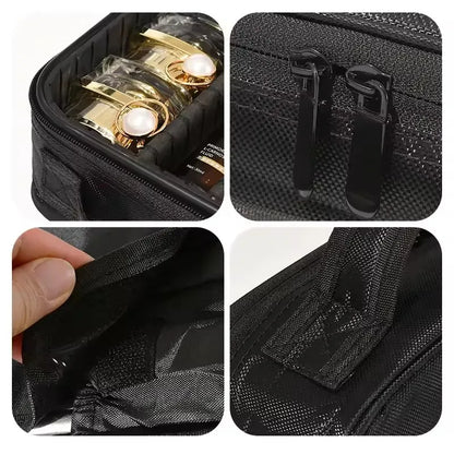 Female Makeup Case Professional Beauty Brush Embroidery Manicure Tool Cosmetic Storage Box Waterproof Women Makeup Bag