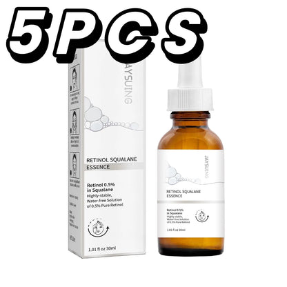 Retinol 0.5% Squalane Essence Wrinkle Remover Fade Fine Lines Anti-aging Moisturizing Whitening Firming Repair Skincare Serum