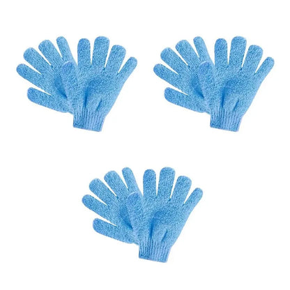 1/2/3pairs Five Fingers Bath Gloves Peeling Exfoliating Household Shower Towel Scrub Body Wash Elastic Wipe Body Cleaning Tools