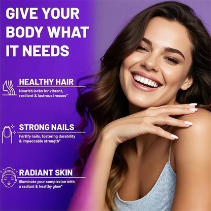 Biotin Collagen Keratin Supplement - Supports Hair & Skin Health, Promotes Collagen Synthesis, Anti-oxidation, Improves EnergySu