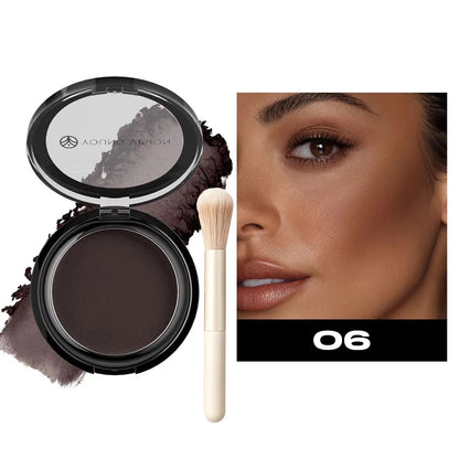 Professional Matte Contour Powder Palette - Long-Lasting Bronzer & Highlighter Makeup Kit for 3D Face Shaping,