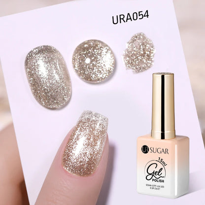 UR SUGAR 15ml Gel Nail Polish Neon Blue Red Green Pastal Nude UV/LED Soak Off No Wipe Nail Gel Polish Suitable For Summer Autumn