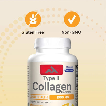 Type II Collagen Complex 500mg - Dietary Supplement To Support Skin and Joints - Derived From Chicken Breast Cartilage