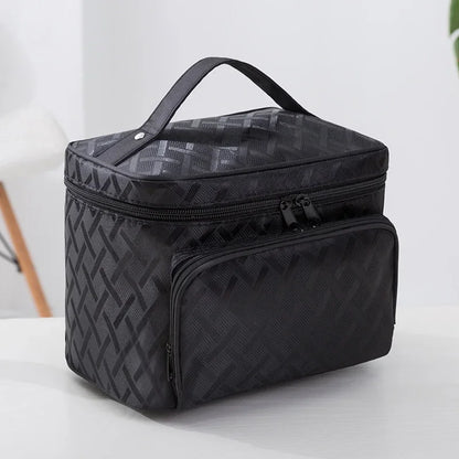 Brand Design New Large Capacity Flower Cosmetic Bag Zipper Cosmetic Box Storage Organizers Travel Toiletry Makeup Bag SZL806