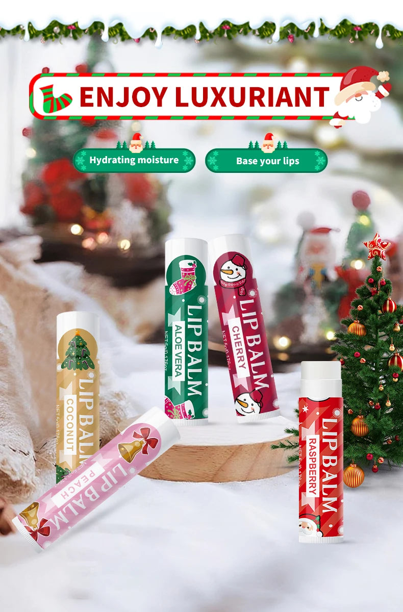 20 pieces/box Christmas lipstick Set Christmas Socks Filler Christmas Gift Long lasting Moisturizing Gloss Non greasy -5 flavors