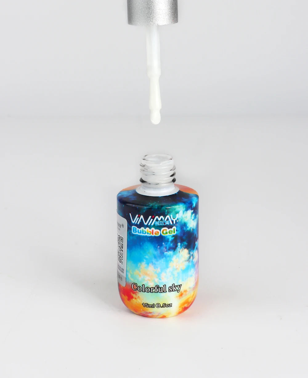 VINIMAY New 2023 Bubble Gel Colorful Sky Gel Nail Polish Soak Off UV Gel Polish Nail Art Gel Varnish Lacque Prime