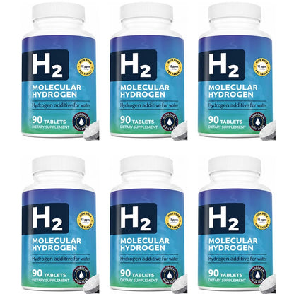 H2 Molecular Hydrogen Water Tablets with Magnesium 12 PPM for Drink Water Antioxidant Support Daily Energy Support 90 Count