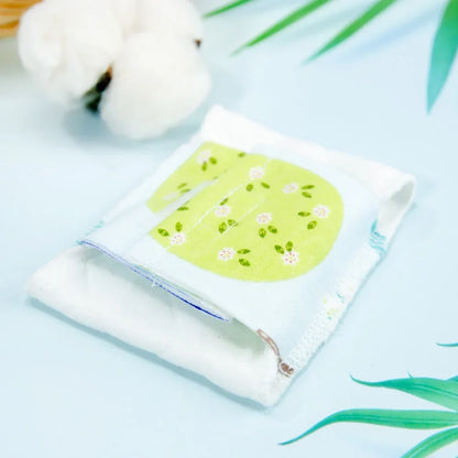 2PCS 19CM Reusable Daily Pads Menstrual Sanitary Pads Waterproof Panty Liner Super Thin 100% Cotton Feminine Hygiene Pads