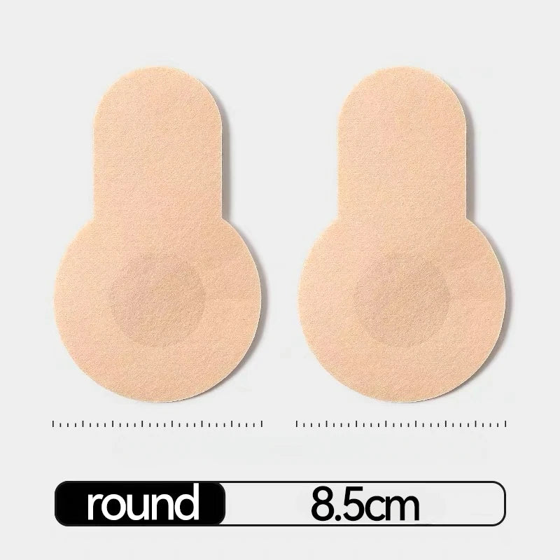 2/50Pcs Self-adhesive Nipple Cover Chest Patch Non-woven Invisible Bra Disposable Sticky Lift Breast Petals Round Flower Pads