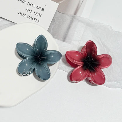 Leopard Print Flower Hair Claw Clips Women Girls Hawaiian Gradient Hairpins Hair accessories Shark Barrettes Sweet Shark Claws