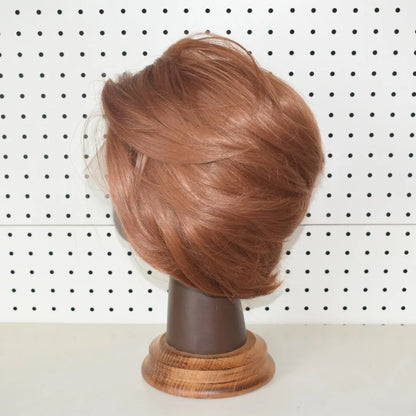 613 Blonde Short Bob Straight Wig for Man 8 Inch 13*4 Synthetic Lace Wigs 150% Density with Heat Resistant Fiber Hair Wig