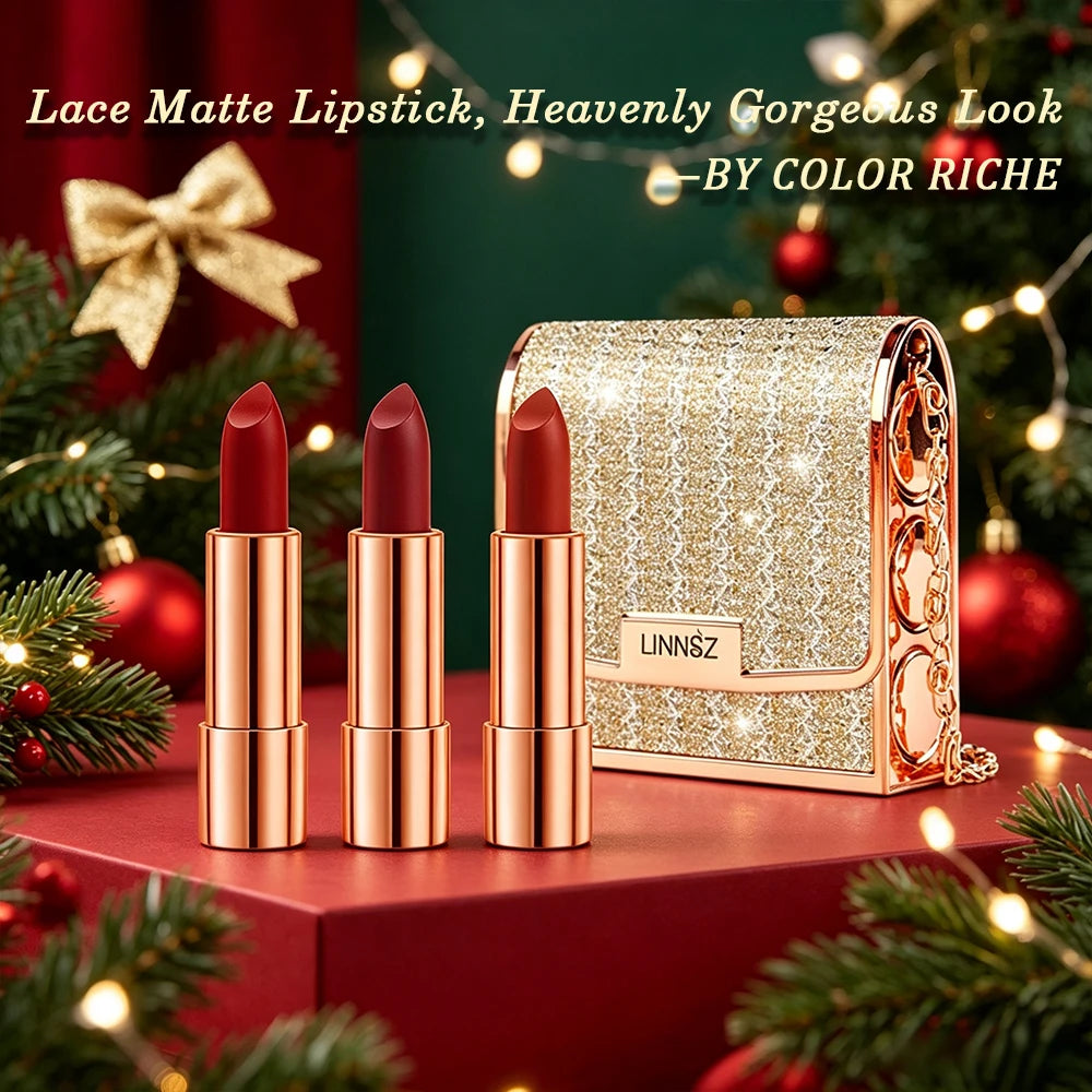 Christmas matte lip gloss set,waterproof and easy to apply,long-lasting and natural,the top choice for gifting,Christmas gift