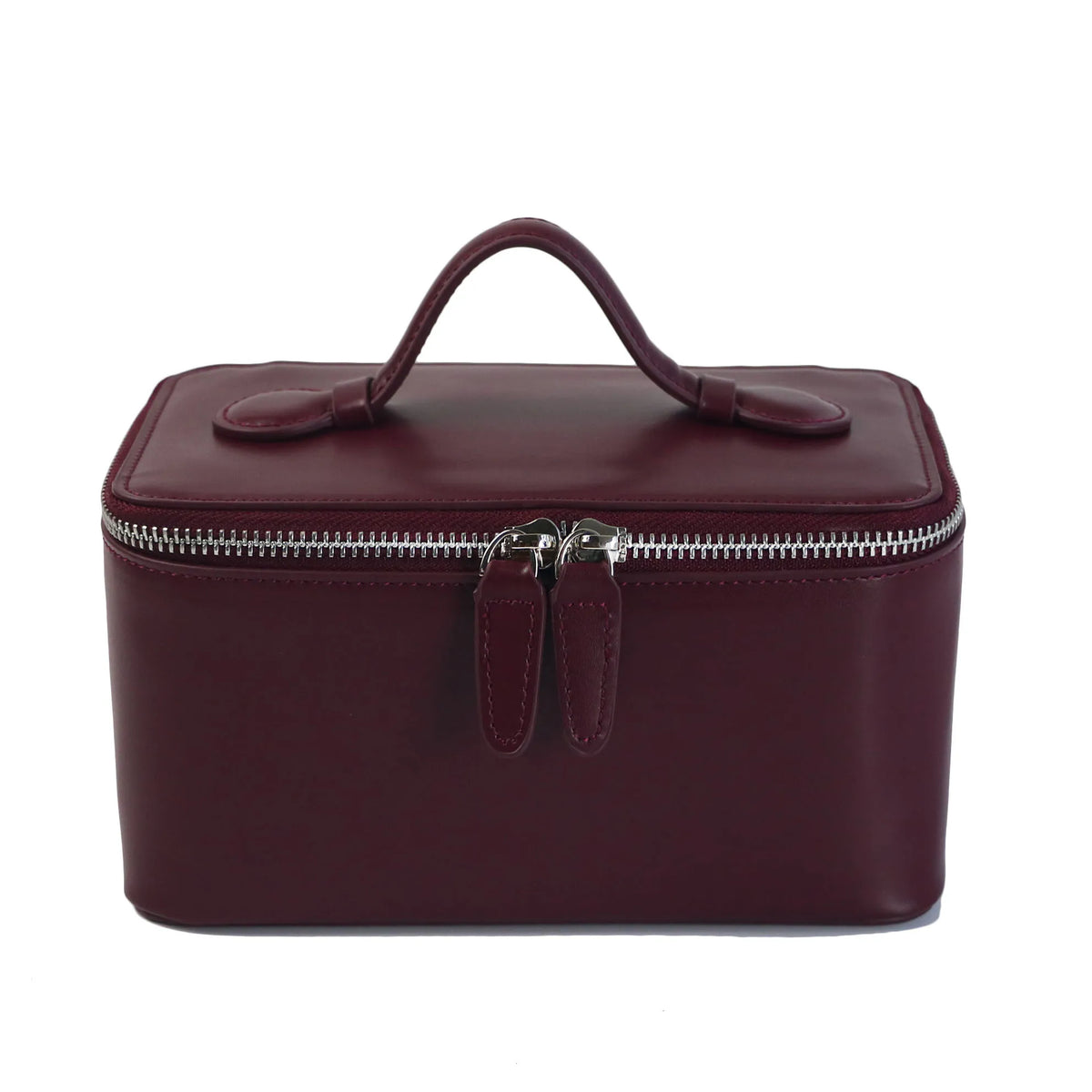 Ladies Saffiano Split Leather Travel Toiletry Case Bag Portable Hanging Makeup Organizer Box Dopp Kit Cosmetic Bag For Women