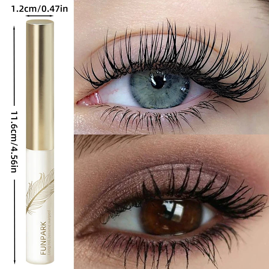 10-Color Ultra-fine Brush Mascara Strong and Lasting Content and Length, Waterproof Prolonged Eye Lash Makeup Black Red Purple