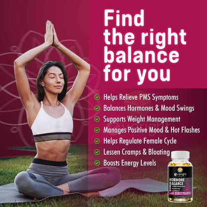 Hormone Balance Capsules for Women Mood Swings, Menopause, Sleep, Anxiety, Stress, Cortisol Health Supplement