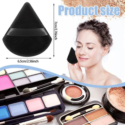 10PCS Puff Triangle Makeup Beauty Sponge Puff Triangle for Powder Makeup Blender Finger Puff Make Up Accessories Cosmetics PF03
