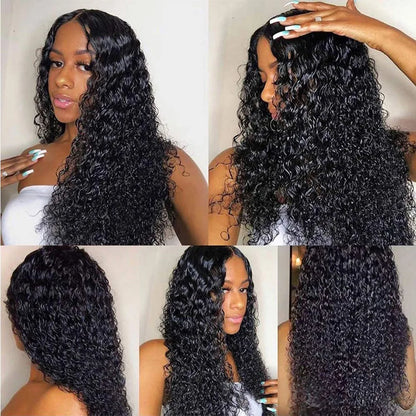 African short curly long hair wigs, fashionable front lace synthetic fiber full head wig