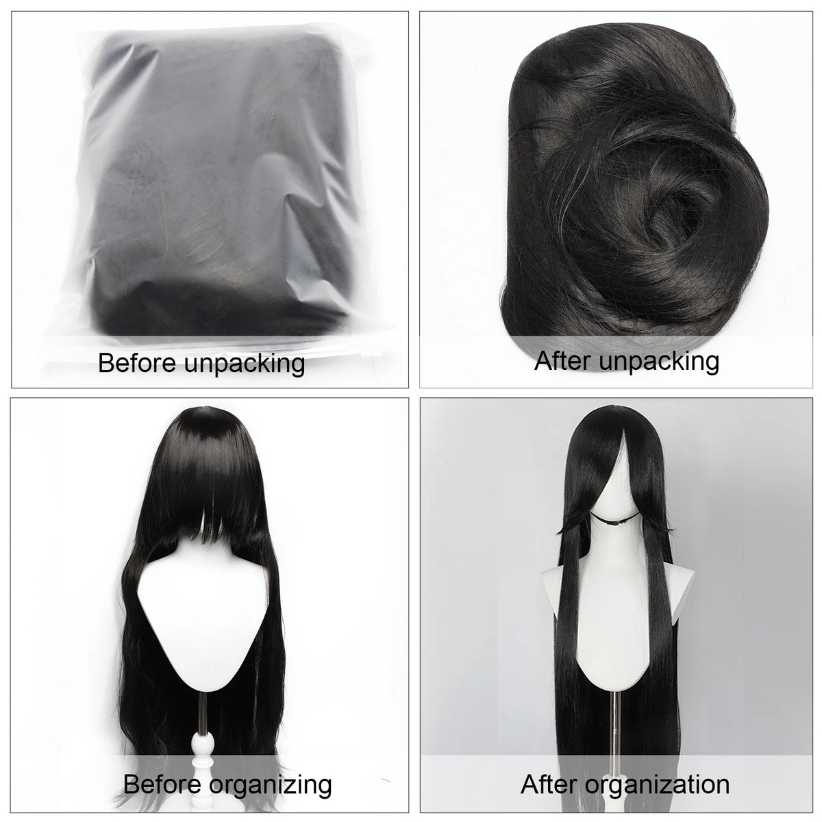 100CM Long Straight Wig With Bangs Synthetic Cosplay Wig For Women Pink Purple Cosplay Wigs for Party For Halloween