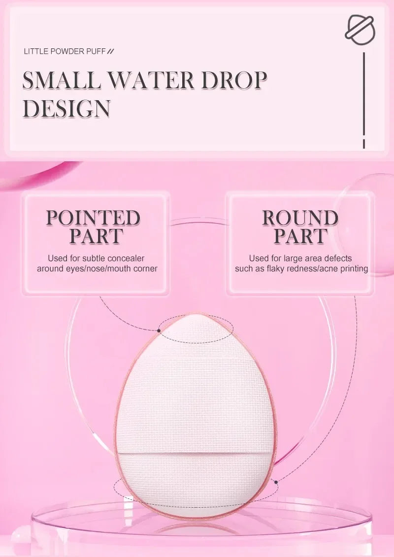 CNK 5/10Pcs Mini Finger Puff Foundation Small Air Cushion Powder Sponge Face Concealer BB Cream Cosmetic Applicator Makeup Tool