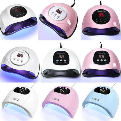 LIMEGIRL 24LED UV Lamp for Nails Gel Polish Varnish Drying With LED Display And Motion Sensing Professional Manicure UV Lamp for Acrylic Resin Dryer Home Use Tool