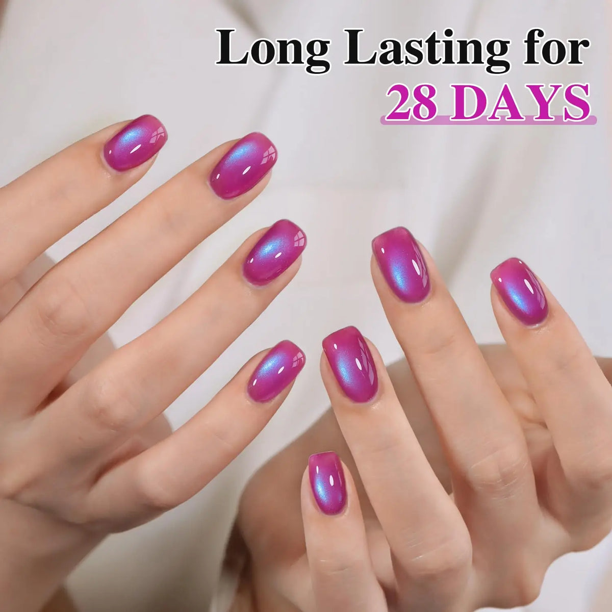 Elegant HL Reflective Cat Eye Gel Nail Polish Set A Magnetic Gel Polish That Delivers a Mesmerizing Cat Eye Effect, Easy So