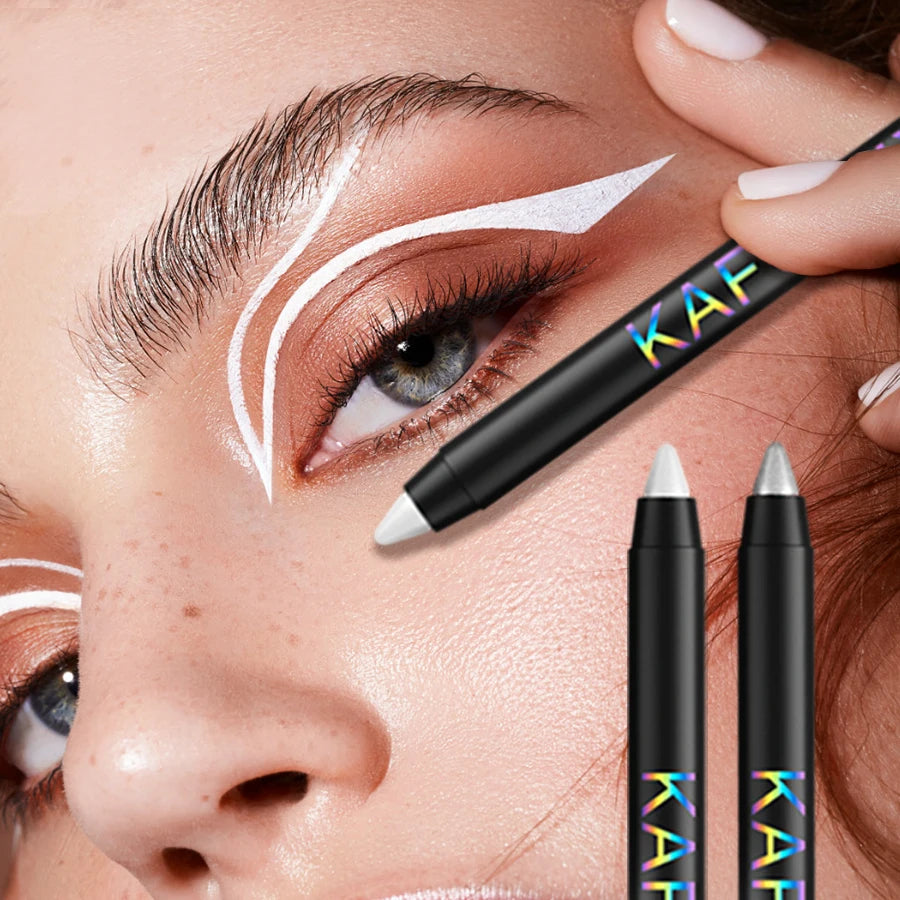 10-color 1pc colorful eyeliner pen,high pigmented waterproof  pearly shimmer metallic smokey punk gothic style eyeliner makeup