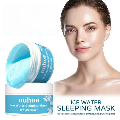 Moisturizing Sleeping Mask Fade Melanin Remove Dark Spots Shrink Pores Anti-Aging Hydrating Whitening Firm Wash-Free Face Mask