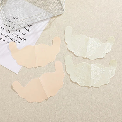 2/4 Pairs Lace U Shaped Breast Lift Tape Women Anti Sagging Adhesive Bra Pads Invisible Push Up Nipple Covers For Backless Dress