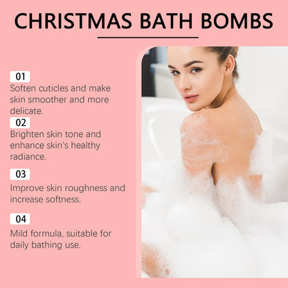 Jaysuing Bath Bombs Gift Set Bath Bubble Ball Spa Shower Essential Oil Moisturize Dry Skin Exfoliating Nourishing Bath Salt Ball