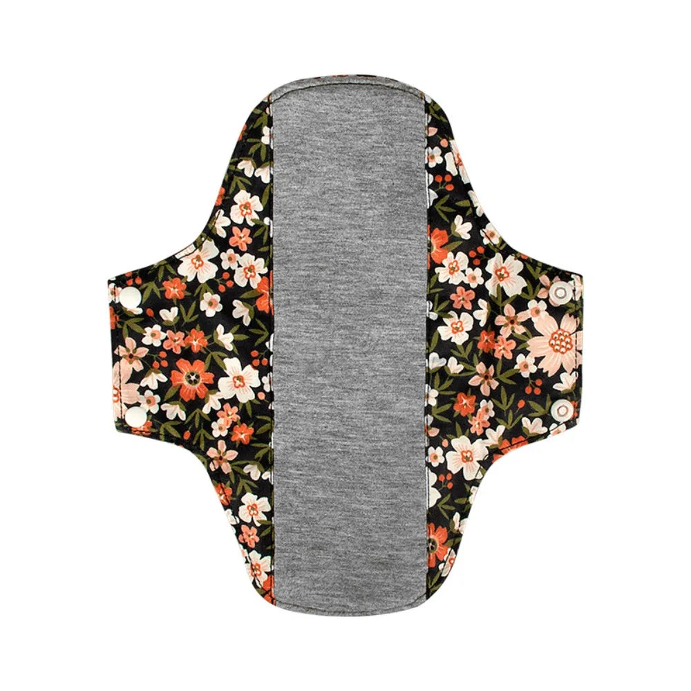 Graphene Reusable Sanitary Pads Leak Proof Fast Absorbent Washable Sanitary Napkins with Waterproof Layer Soft Panty Liner