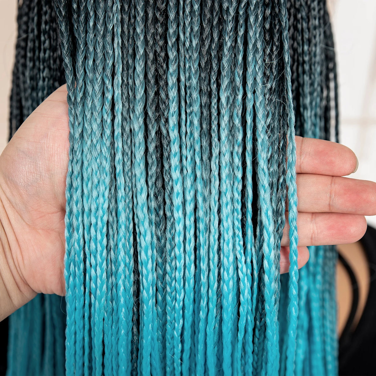 Full Machine Made Braided Wigs with Headband 30 Inches Colored Synthetic Braiding Wigs with Hair Band for Black Women