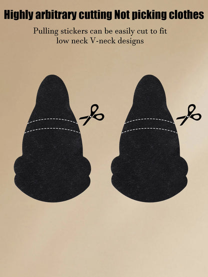 10-Pack Invisible Breast Petals, Skin-Friendly and Breathable Lift-Up Stickers, Ultra-Strong Adhesive Chest Support Pads