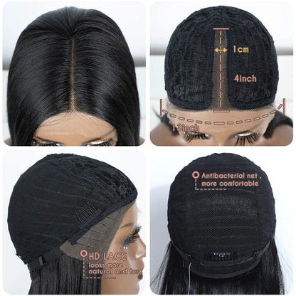 Synthetic Lace Front Wig Long straight Layered 28 Inch Lace Wig Heat Resistant Wigs For Women Lace Front Wig