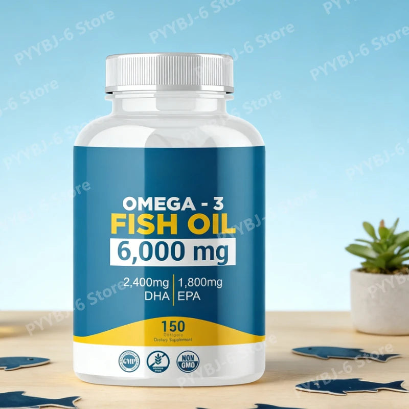 Omega 3 Fish Oil Softgels High Potency EPA DHA Daily Supplement for Adults Supports Joint Immune Health 150 Softgels Non GMO