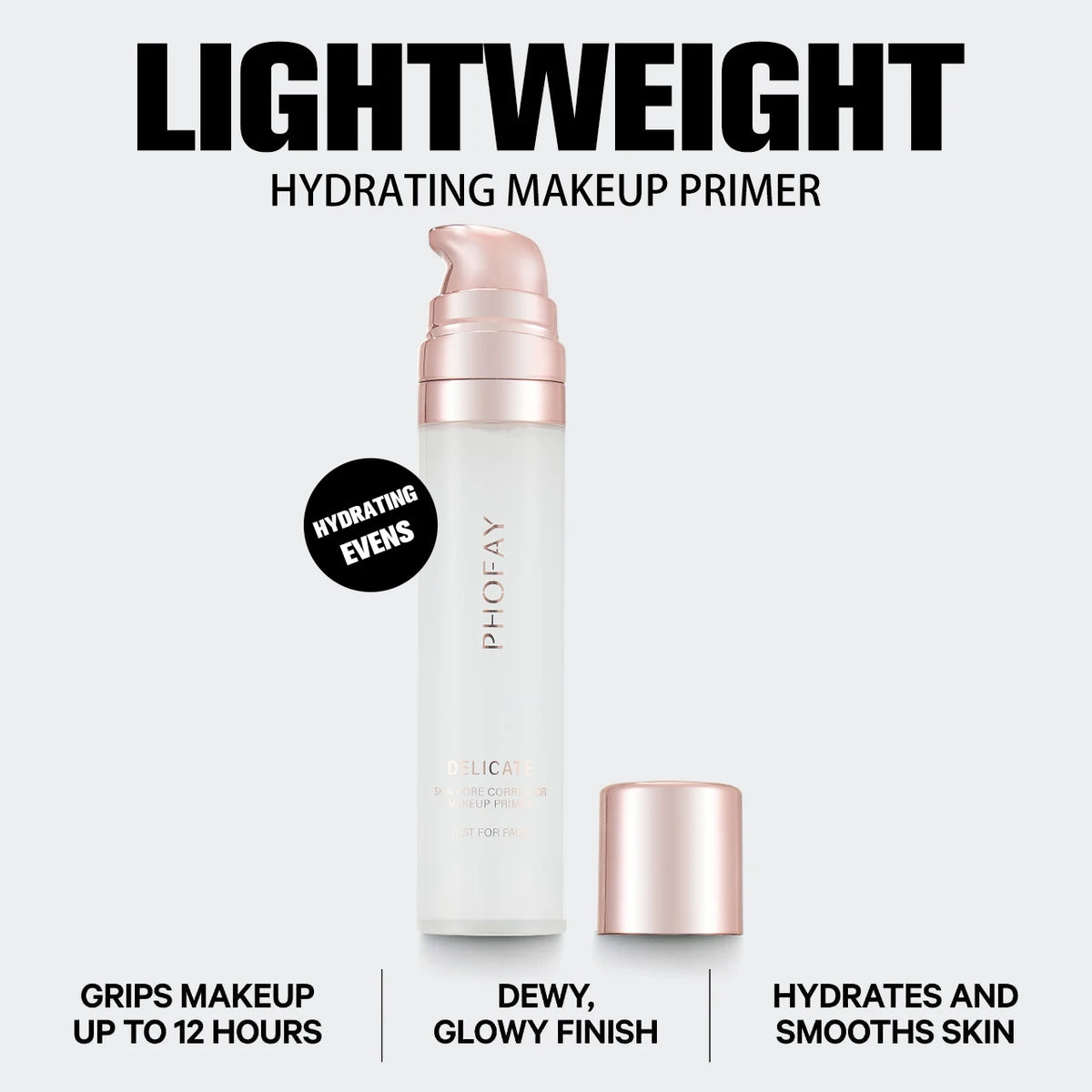 PHOFAYGood Grip Hydrating Primer Oil Control Moisturizing Primer Gel Smooth Fine Lines Oil And Silicone-Free Face Primer Brand B