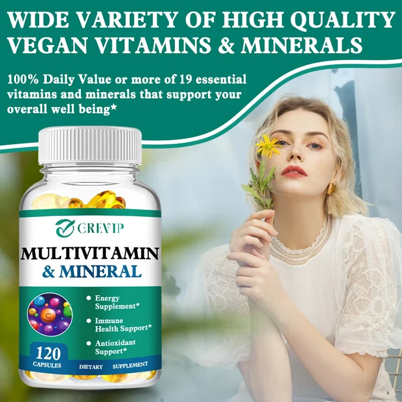 Multivitamin and Mineral - Energy Support, Muscle Mass, Immune System, Antioxidants