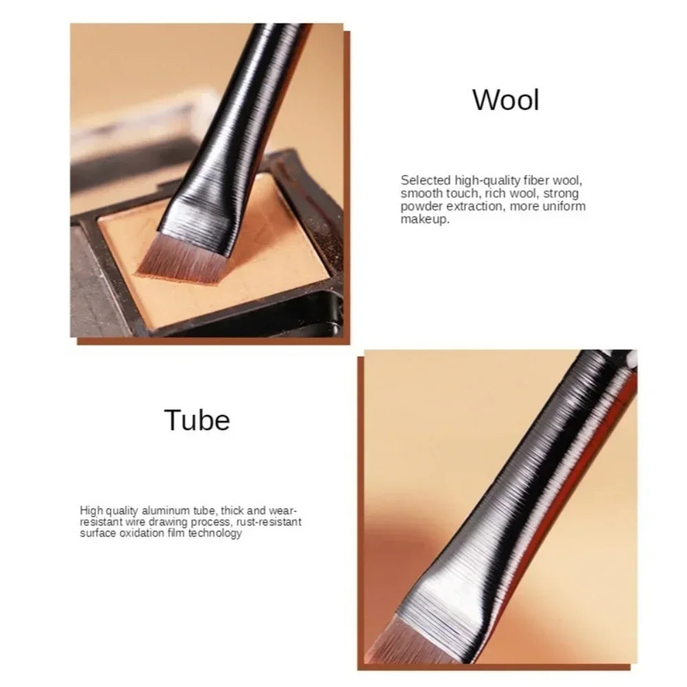 5pcs Precision Eyeliner Brush Set Angled Eyeliner, Eyebrow Brushes With Long Handle For Beginner Make-up Artist Eye Makeup Brush