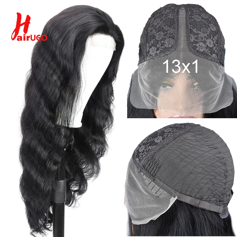 Body Wave 4*4 Lace Closure Wigs Human Hair Brazilian 13x1 Front Lace Wigs Natural Color Lace Closure Wigs For Women Pre Plucked